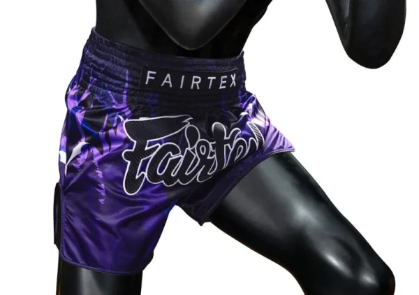 Fairtex BS-Halloween Twilight Muay Thai Shorts in Black – view 2 Fairtex BS-Halloween Twilight Muay Thai Shorts in Purple – view 2