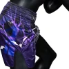 Fairtex BS-Halloween Twilight Muay Thai Shorts in Black – view 3 Fairtex BS-Halloween Twilight Muay Thai Shorts in Purple – view 3