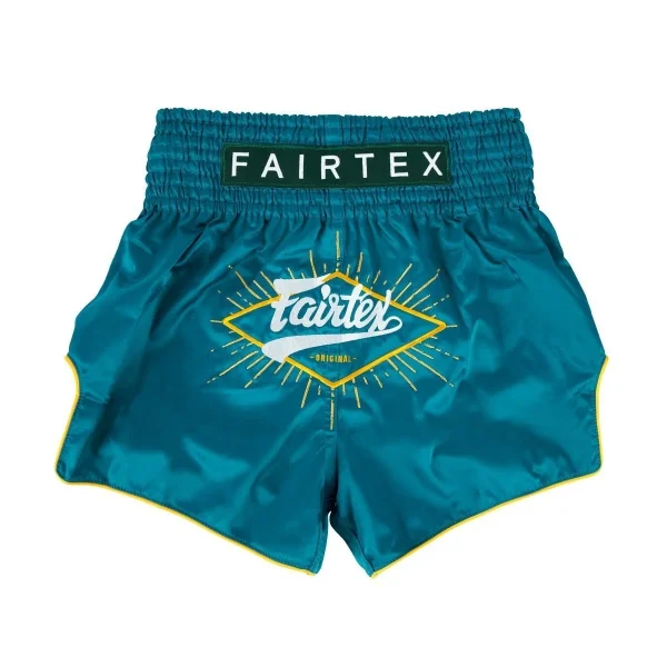 Fairtex BS1907 Focus Muay Thai Shorts in Black – view 2 Fairtex BS1907 Focus Muay Thai Shorts in Teal – view 2