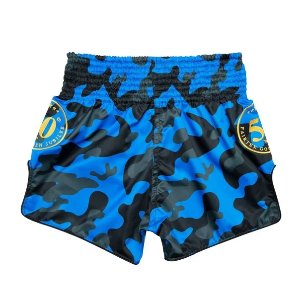 Fairtex BS1917 Muay Thai Shorts in Black – view 2 Fairtex BS1917 Muay Thai Shorts in Blue/Camo – view 2