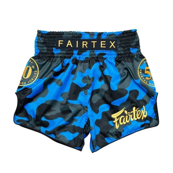 Fairtex BS1917 Muay Thai Shorts in Black – view 3 Fairtex BS1917 Muay Thai Shorts in Blue/Camo – view 3