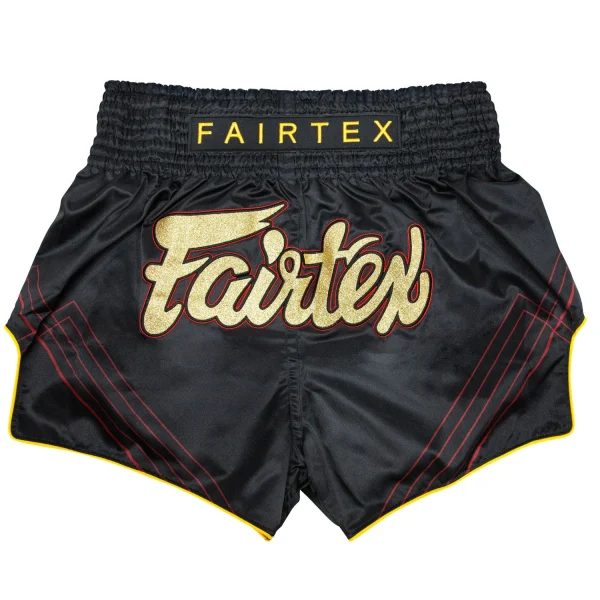 Fairtex BS1925 Mr X Muay Thai Shorts in Black – view 4 Fairtex BS1925 Mr X Muay Thai Shorts in Black/Gold – view 4