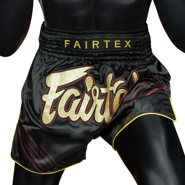 Fairtex BS1925 Mr X Muay Thai Shorts in Black – view 6 Fairtex BS1925 Mr X Muay Thai Shorts in Black/Gold – view 6