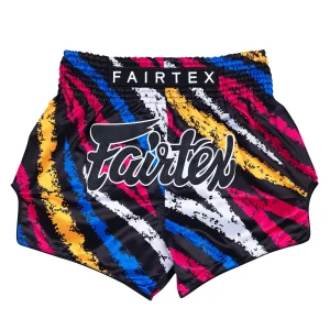 Fairtex BS1956 Colourful Muay Thai Shorts in Multi-coloured – front view
