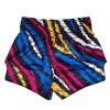 Fairtex BS1956 Colourful Muay Thai Shorts in Black – view 2 Fairtex BS1956 Colourful Muay Thai Shorts in Multi-coloured – view 2
