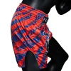 Fairtex Tiger Print Muay Thai Shorts in Red/Blue – view 5
