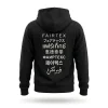 Fairtex FHS31 French Terry Pullover Hoodie in Black – view 2