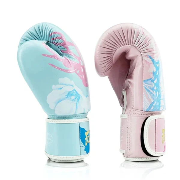 Fairtex Fiore Limited Edition Boxing Gloves in Light Blue/Pink – view 4