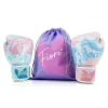 Fairtex Fiore Limited Edition Boxing Gloves in Light Blue/Pink – view 5