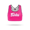 Fairtex SB1 Classic Sports Bra in Pink/White – front view Fairtex SB1 Classic Sports Bra in Pink/White – front view