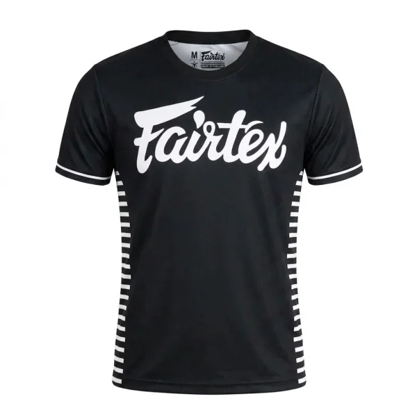 Fairtex TST353 ONE Lumpinee Dri-Fit T-Shirt in Black – front view Fairtex TST353 ONE Lumpinee Dri-Fit T-Shirt in Black – front view
