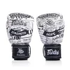 Fairtex Fight Story Boxing Gloves in White/Black – view 5