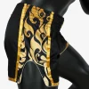 Fairtex BSG1 Glory Fight Shorts in Black/Gold – view 2 Fairtex BSG1 Glory Fight Shorts in Black/Gold – view 2