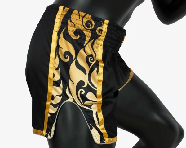 Fairtex BSG1 Glory Fight Shorts in Black/Gold – view 2 Fairtex BSG1 Glory Fight Shorts in Black/Gold – view 2