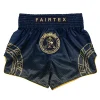 Fairtex BS-RAJ01 Rajadamnern Muay Thai Shorts in Navy – front view