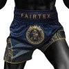 Fairtex BS-RAJ01 Rajadamnern Muay Thai Shorts in Navy – view 3
