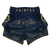 Fairtex BS-RAJ03 Rajadamnern Muay Thai Shorts in Navy – front view