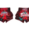 Fairtex RKO01 RKO Muay Thai Shorts in Red – view 2 Fairtex RKO01 RKO Muay Thai Shorts in Red – view 2