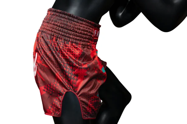 Fairtex RKO01 RKO Muay Thai Shorts in Red – view 3 Fairtex RKO01 RKO Muay Thai Shorts in Red – view 3