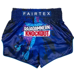 Fairtex RKO02 RKO Muay Thai Shorts in Blue – front view