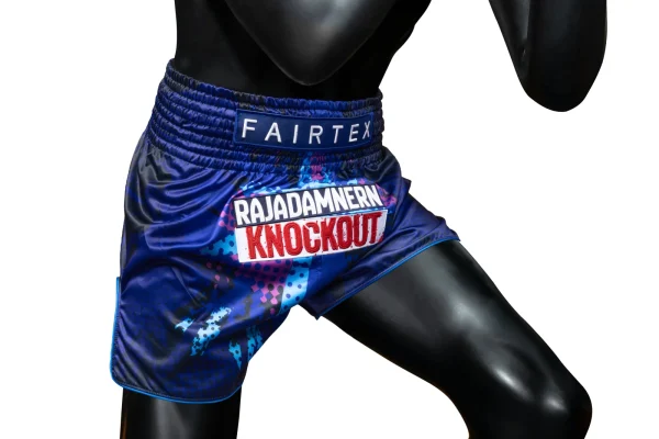 Fairtex RKO02 RKO Muay Thai Shorts in Blue – view 5 Fairtex RKO02 RKO Muay Thai Shorts in Blue – view 5