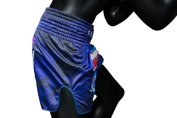 Fairtex RKO02 RKO Muay Thai Shorts in Blue – view 6 Fairtex RKO02 RKO Muay Thai Shorts in Blue – view 6