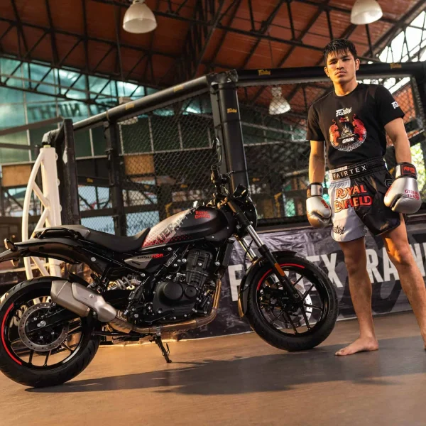 Fairtex x Royal Enfield Guerrilla 450 T-Shirt in Black – view 5