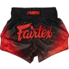 Fairtex RWS01 RWS Muay Thai Shorts in Black/Red – view 2