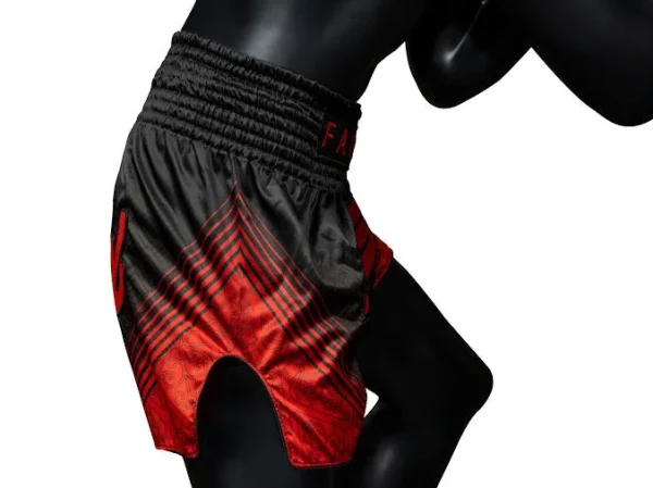 Fairtex RWS01 RWS Muay Thai Shorts in Black/Red – view 4