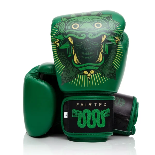 Fairtex Resurrection Tom Atencio Boxing Gloves in Black – view 5 Fairtex Resurrection Tom Atencio Boxing Gloves in Green – view 5